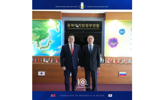 NEAR ОЛОН УЛСЫН БАЙГУУЛЛАГАТАЙ ХАМТЫН АЖИЛЛАГААГ ӨРГӨЖҮҮЛЭХ ТАЛААР ТАЛУУД САНАЛ СОЛИЛЦЛОО.